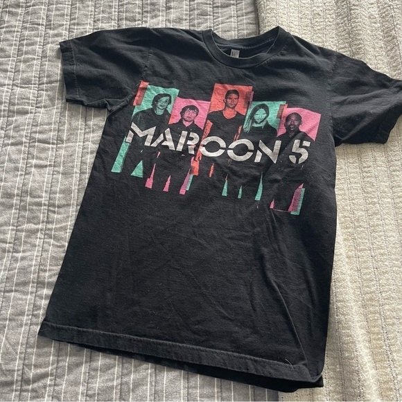 American Apparel Maroon 5 Tee S - Picture 1 of 3